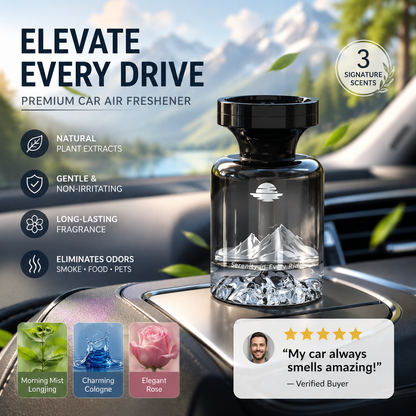 🥳2026 HOT SALE🥳🌿 30% OFF!🚗 110ml Long-Lasting Car Air Freshener – Natural plant extracts, eliminates smoke & pet odours. Weeks of freshness. Mountain design. Breath easy! 💨✨-Navalonixcosh®