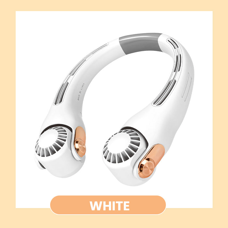 🥳2026 HOT SALE🥳💞50K+ SOLD!🍃 Neck Air Conditioner Fan – Ultra‑quiet, 360° rotating, 3 speeds. Hands‑free cooling, long battery. Summer essential! 😎🌬️-Navalonixcosh®