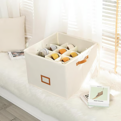 🔥Oxford Fabric Foldable Design Shoe Organizer, Storage Box– Large Capacity, Dustproof & Breathable for Closet & Bedroom 🧺✨-Navalonixcosh®