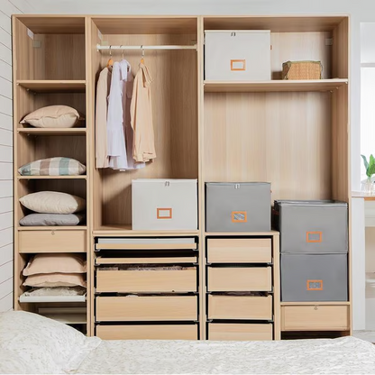 🔥Oxford Fabric Foldable Design Shoe Organizer, Storage Box– Large Capacity, Dustproof & Breathable for Closet & Bedroom 🧺✨-Navalonixcosh®