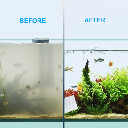 🐠 BUY 1 GET 1 FREE! ✨ AQUARIUM CLARIFYING SHEETS - Crystal Clear Water in 24 Hours, Removes Odors and Impurities, Safe for All Fish and Plants 🌿🔮-Navalonixcosh®