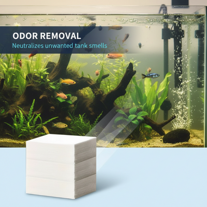 🐠 BUY 1 GET 1 FREE! ✨ AQUARIUM CLARIFYING SHEETS - Crystal Clear Water in 24 Hours, Removes Odors and Impurities, Safe for All Fish and Plants 🌿🔮-Navalonixcosh®