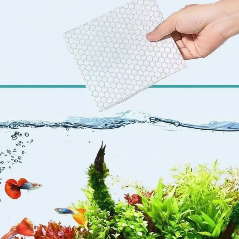 🐠 BUY 1 GET 1 FREE! ✨ AQUARIUM CLARIFYING SHEETS - Crystal Clear Water in 24 Hours, Removes Odors and Impurities, Safe for All Fish and Plants 🌿🔮-Navalonixcosh®