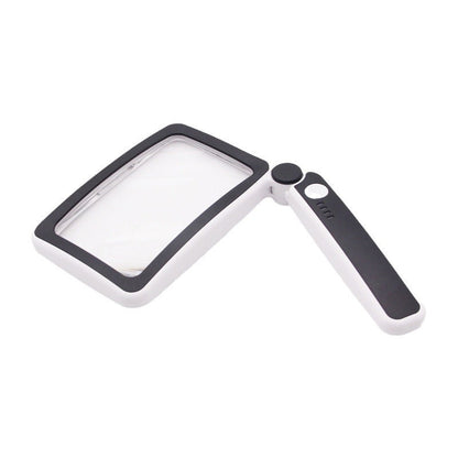 Folding Handheld Magnifying Glass with Light for Reading -Navalonixcosh®