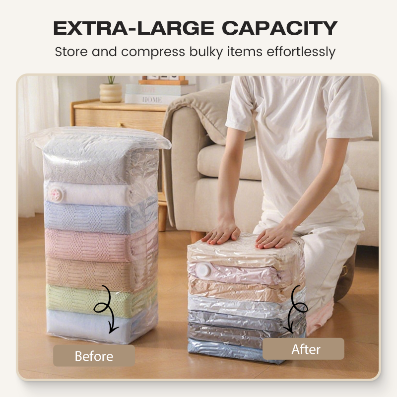 🧳💨 40% OFF! No‑Pump Vacuum Storage Bags – Press & seal, no pump needed. Saves 80% space, keeps clothes dry & dust‑free. Perfect for bulky bedding & off‑season gear. 🛏️🗄️-Navalonixcosh®