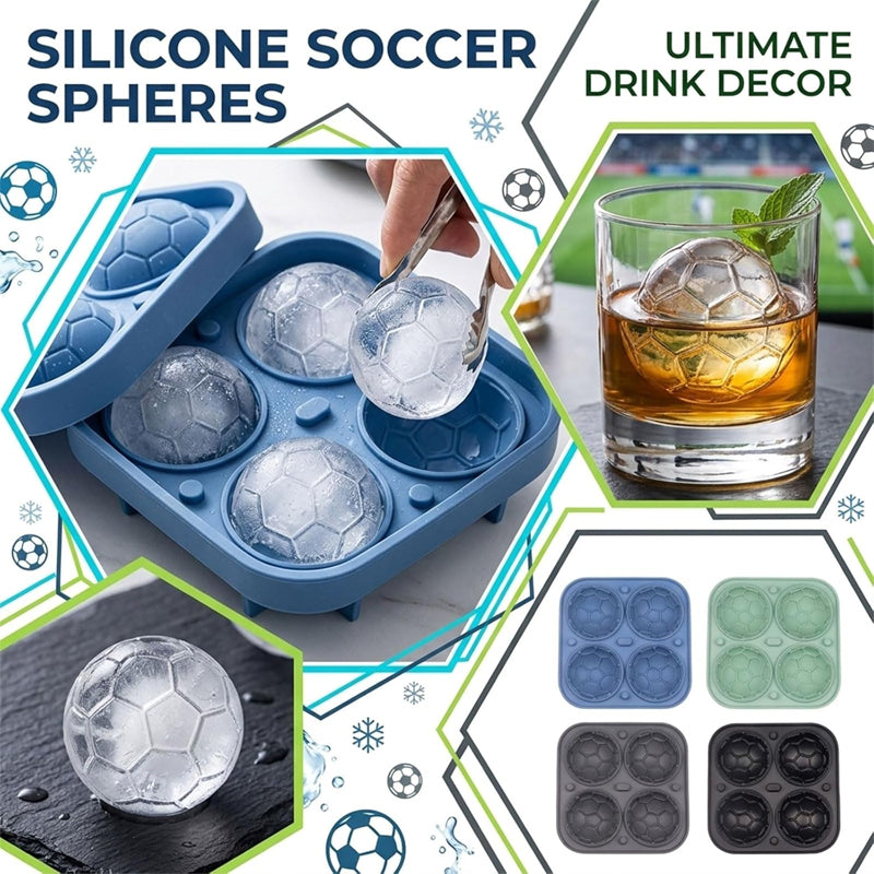 🥳⚽Football Shape Silicone Ice Ball Mold💥-Navalonixcosh®