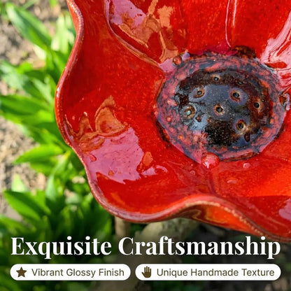 Navalonixcosh® 🎁Handmade Metal Flower Garden Stake🐦