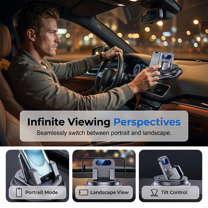 🚗 40% OFF NOW!📱 Rotating Dashboard Car Phone Holder – 360° Adjustable & Anti-Slip – Hands-Free Phone Mount 🛡️