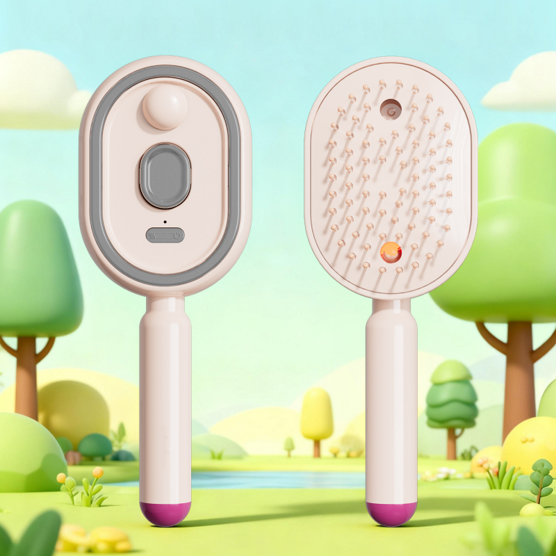 🥳 Electric Spray & Massage Hair Brush-Navalonixcosh®