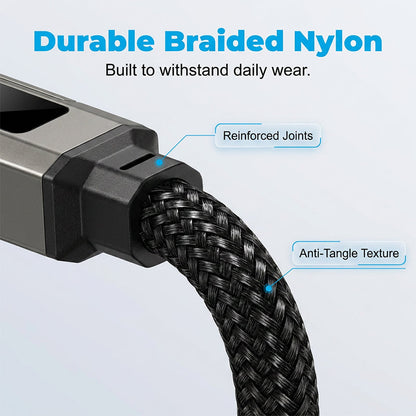 ⏳Limited-time 50% off⏰4-in-1 Digital Display Keychain Charging Cable🔋📱-Navalonixcosh®