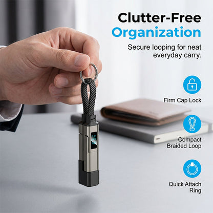⏳Limited-time 50% off⏰4-in-1 Digital Display Keychain Charging Cable🔋📱-Navalonixcosh®