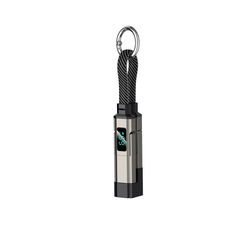 ⏳Limited-time 50% off⏰4-in-1 Digital Display Keychain Charging Cable🔋📱-Navalonixcosh®