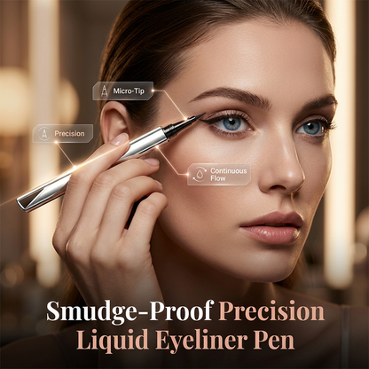 🎁Buy 1 Get 1 Free🔥24-Hour Smudge-Proof Precision Liquid Eyeliner Pen-Navalonixcosh®