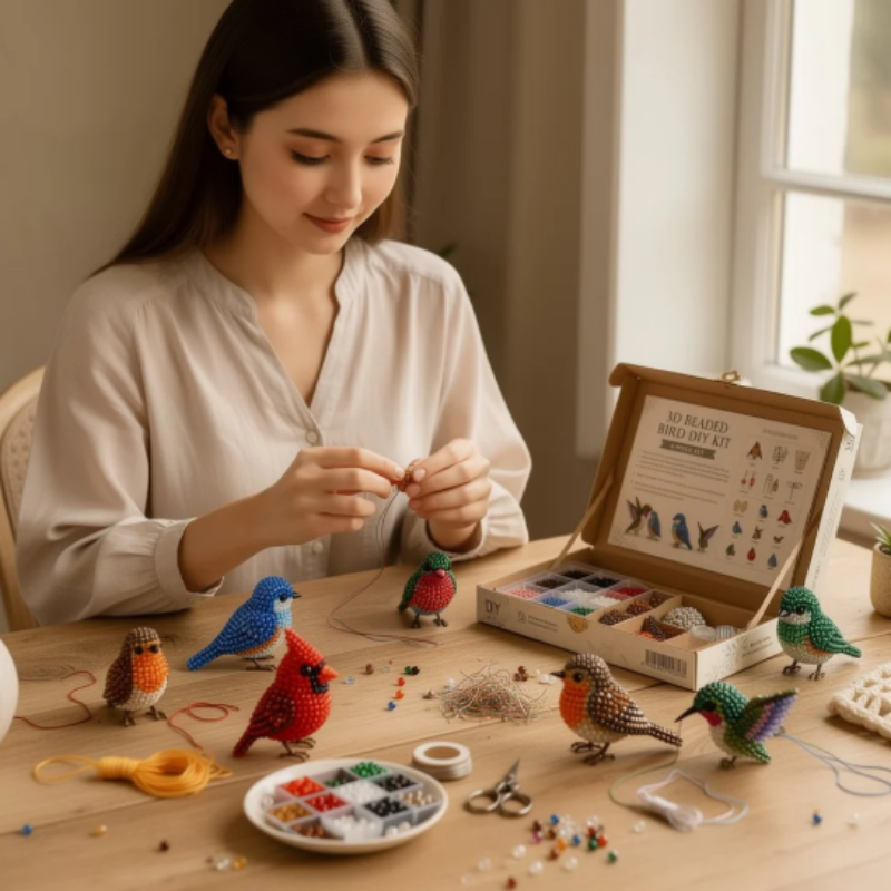 🎁 Navalonixcosh® 3D Beaded Animal DIY Craft Kit