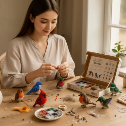🎁 Navalonixcosh® 3D Beaded Animal DIY Craft Kit