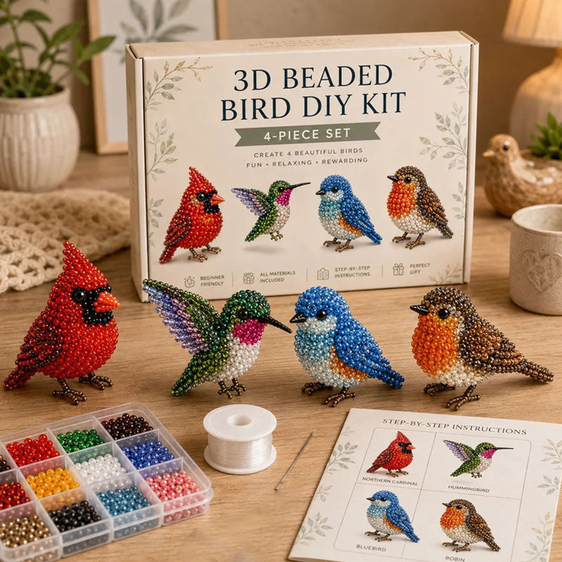 🎁 Navalonixcosh® 3D Beaded Animal DIY Craft Kit