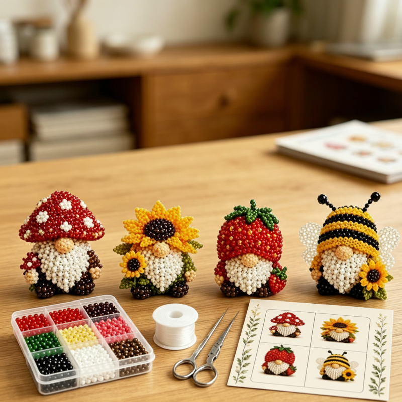 🎁 Navalonixcosh® 3D Beaded Animal DIY Craft Kit