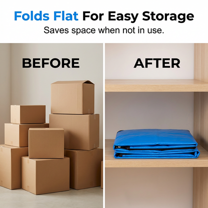 📦 50% OFF NOW! 🧳 Collapsible Storage and Moving Bag – Heavy-duty handles & zippered closure – Folds flat, perfect for moving, travel or closet organization – reusable & easy to clean 🏠-Navalonixcosh®