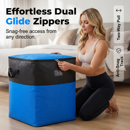 📦 50% OFF NOW! 🧳 Collapsible Storage and Moving Bag – Heavy-duty handles & zippered closure – Folds flat, perfect for moving, travel or closet organization – reusable & easy to clean 🏠-Navalonixcosh®