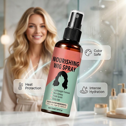 🏆LAST DAY SALE: ONLY ￡9.99!!🎁✨Lightweight No-Rinse Nourishing Wig Spray