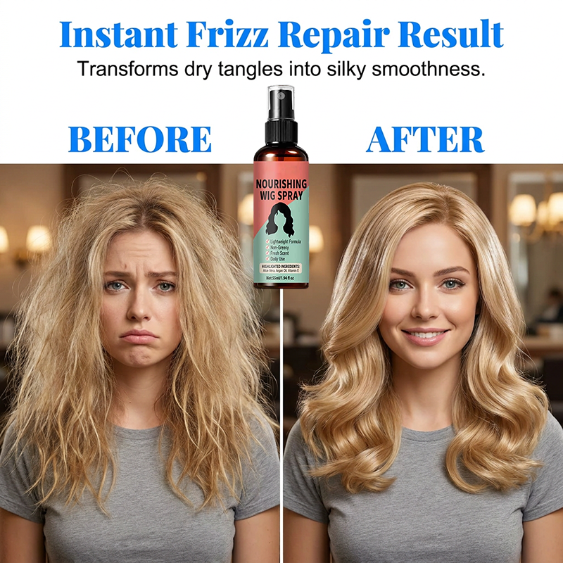 🏆LAST DAY SALE: ONLY ￡9.99!!🎁✨Lightweight No-Rinse Nourishing Wig Spray