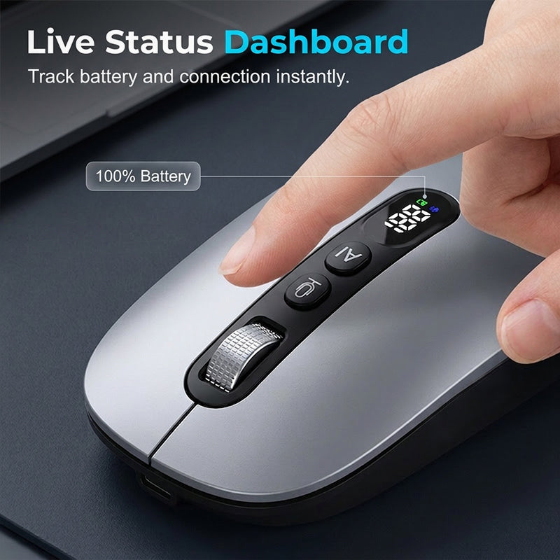 🖱️ LIMITED-TIME 50% OFF! 💥 AI Smart Voice Wireless Mouse – 1600 Words/Min, Translation Hub, Ergonomic ✨-Navalonixcosh®