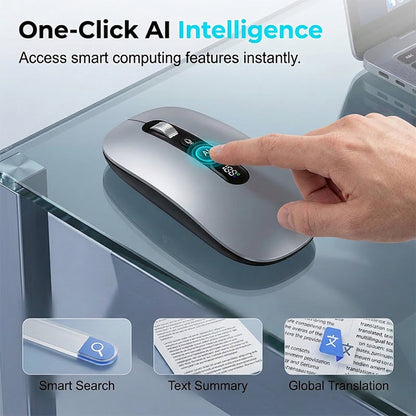 🖱️ LIMITED-TIME 50% OFF! 💥 AI Smart Voice Wireless Mouse – 1600 Words/Min, Translation Hub, Ergonomic ✨-Navalonixcosh®