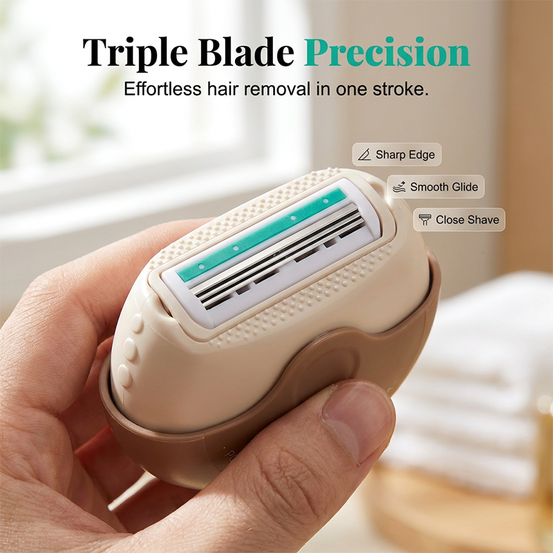 Portable 3-Layer Hair Shaver with Rotating Cover-Navalonixcosh®