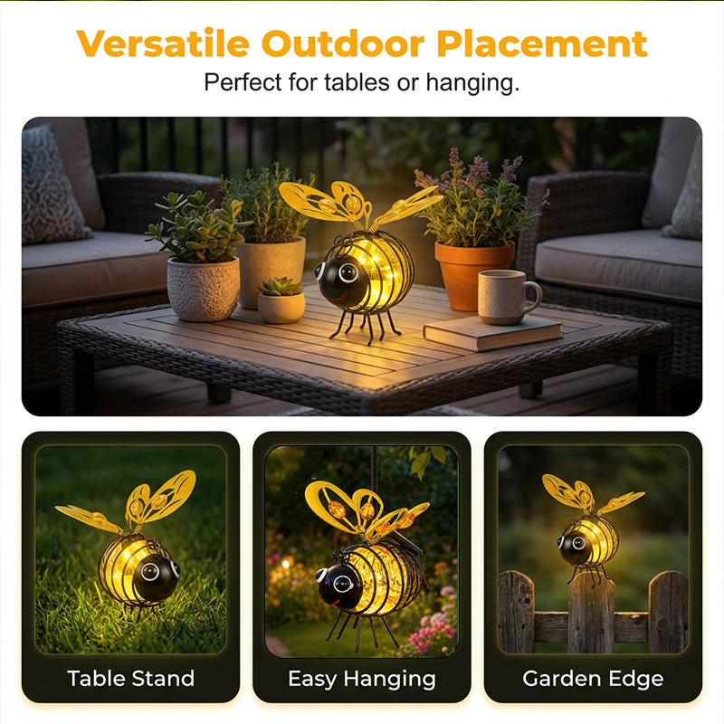 🐝Outdoor Hanging Solar Bee Light - Perfect Gift For Plant Lovers Moms Or Literally Anyone Who Smiles❤️-Navalonixcosh®