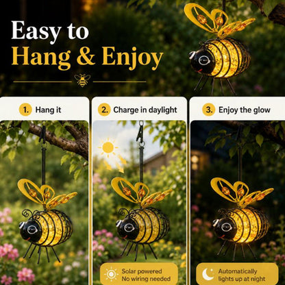 🐝Outdoor Hanging Solar Bee Light - Perfect Gift For Plant Lovers Moms Or Literally Anyone Who Smiles❤️-Navalonixcosh®