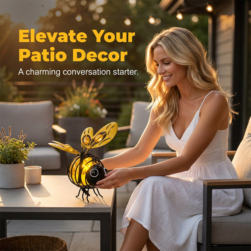 🐝Outdoor Hanging Solar Bee Light - Perfect Gift For Plant Lovers Moms Or Literally Anyone Who Smiles❤️-Navalonixcosh®