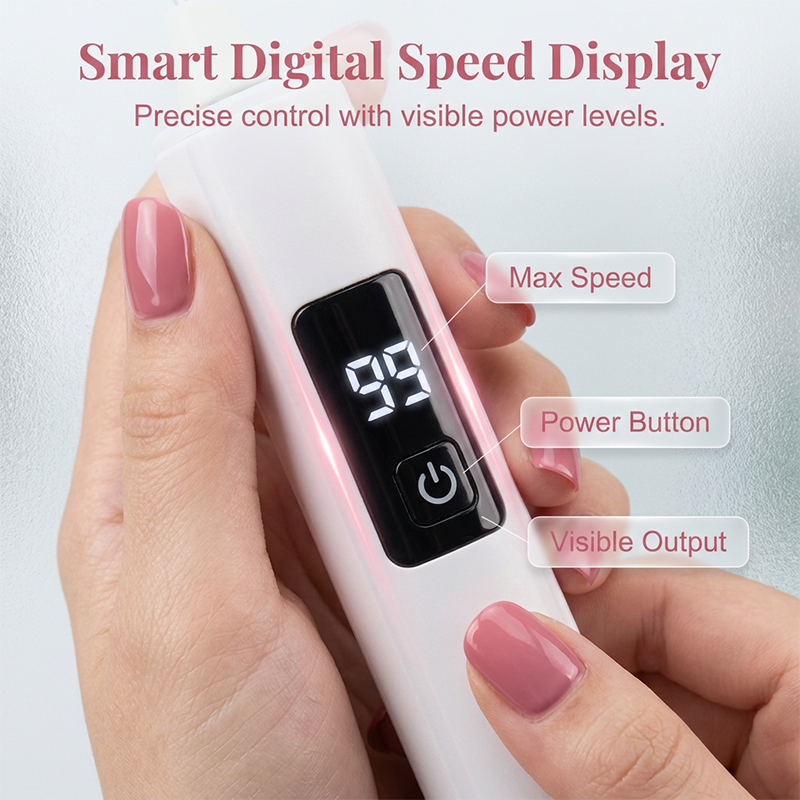 🥳2026 HOT SALE🥳💞50K+ SOLD!💅✨ 50% OFF! Professional Electric Nail Polisher – Smooths thick nails, 99-speed display. Multiple heads for shaping & buffing. Salon at home! 🌟💎-Navalonixcosh®