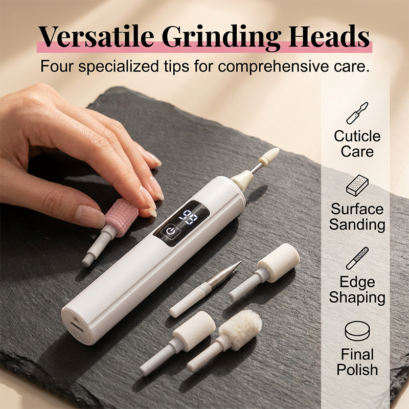 🥳2026 HOT SALE🥳💞50K+ SOLD!💅✨ 50% OFF! Professional Electric Nail Polisher – Smooths thick nails, 99-speed display. Multiple heads for shaping & buffing. Salon at home! 🌟💎-Navalonixcosh®