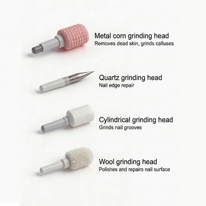 🥳2026 HOT SALE🥳💞50K+ SOLD!💅✨ 50% OFF! Professional Electric Nail Polisher – Smooths thick nails, 99-speed display. Multiple heads for shaping & buffing. Salon at home! 🌟💎-Navalonixcosh®