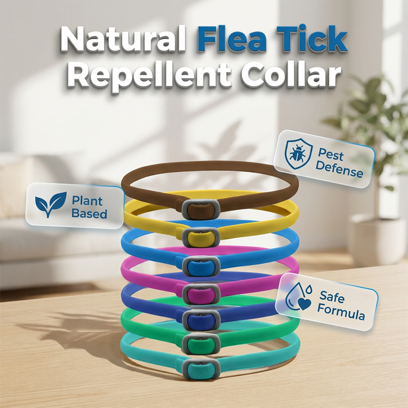🥳2026 HOT SALE🥳💞50K+ SOLD!🌿🛡️ 50% OFF! Natural Essential Oil Pet Collar – 8‑month flea & tick protection. Plant‑based, no harsh chemicals. Safe for dogs & cats! 🐾✨-Navalonixcosh®