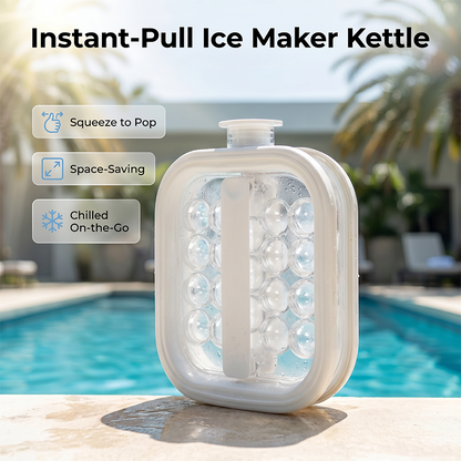 🌞Summer New Hot Selling 40% OFF🎁💦Portable Silicone Ice Ball Kettle for Camping, Beach & Pool Parties🧊---Devareon