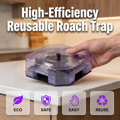 ⏳Time-Limited Special⏰ Reusable Roach Trap – Physical capture, no toxic sprays. One‑way doors, easy to check & clean. Safe for homes with kids & pets! 🏠✨-Navalonixcosh®