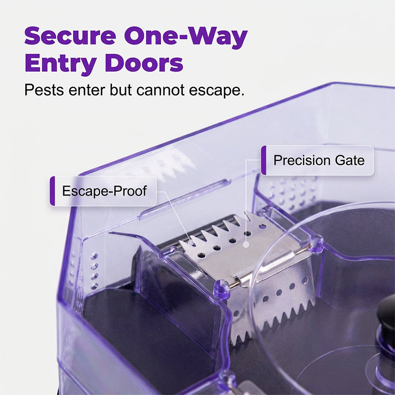 ⏳Time-Limited Special⏰ Reusable Roach Trap – Physical capture, no toxic sprays. One‑way doors, easy to check & clean. Safe for homes with kids & pets! 🏠✨-Navalonixcosh®