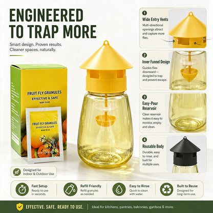 ✨ Say Goodbye to Annoying Flies | Indoor & Outdoor Hanging Fly Trap for Patios, Gardens, Garages & More – Navalonixcosh®