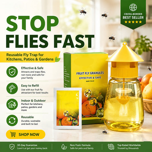 ✨ Say Goodbye to Annoying Flies | Indoor & Outdoor Hanging Fly Trap for Patios, Gardens, Garages & More – Navalonixcosh®