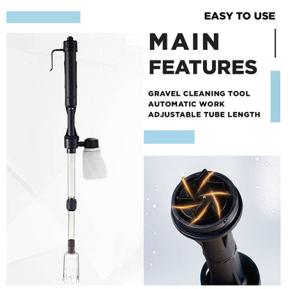 ⏳LAST DAY SALE ONLY￡10.99!🔥Electric Aquarium Gravel Cleaner✨