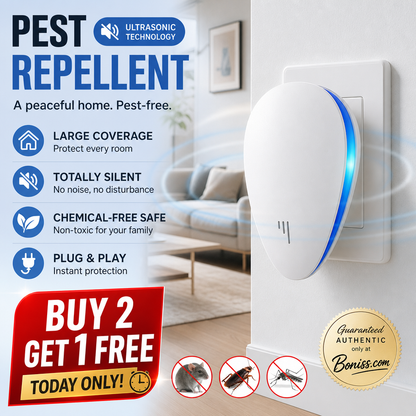🔥HOT SALE 50%OFF🔥Multi-Functional Ultrasonic Silent Pest & Insect Repeller🏠Upgraded Pest Repeller