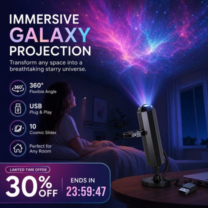 ✨ Plug-and-Play HD Galaxy & Ocean Projector Night Light🥳50,000+ Happy Users-Navalonixcosh®